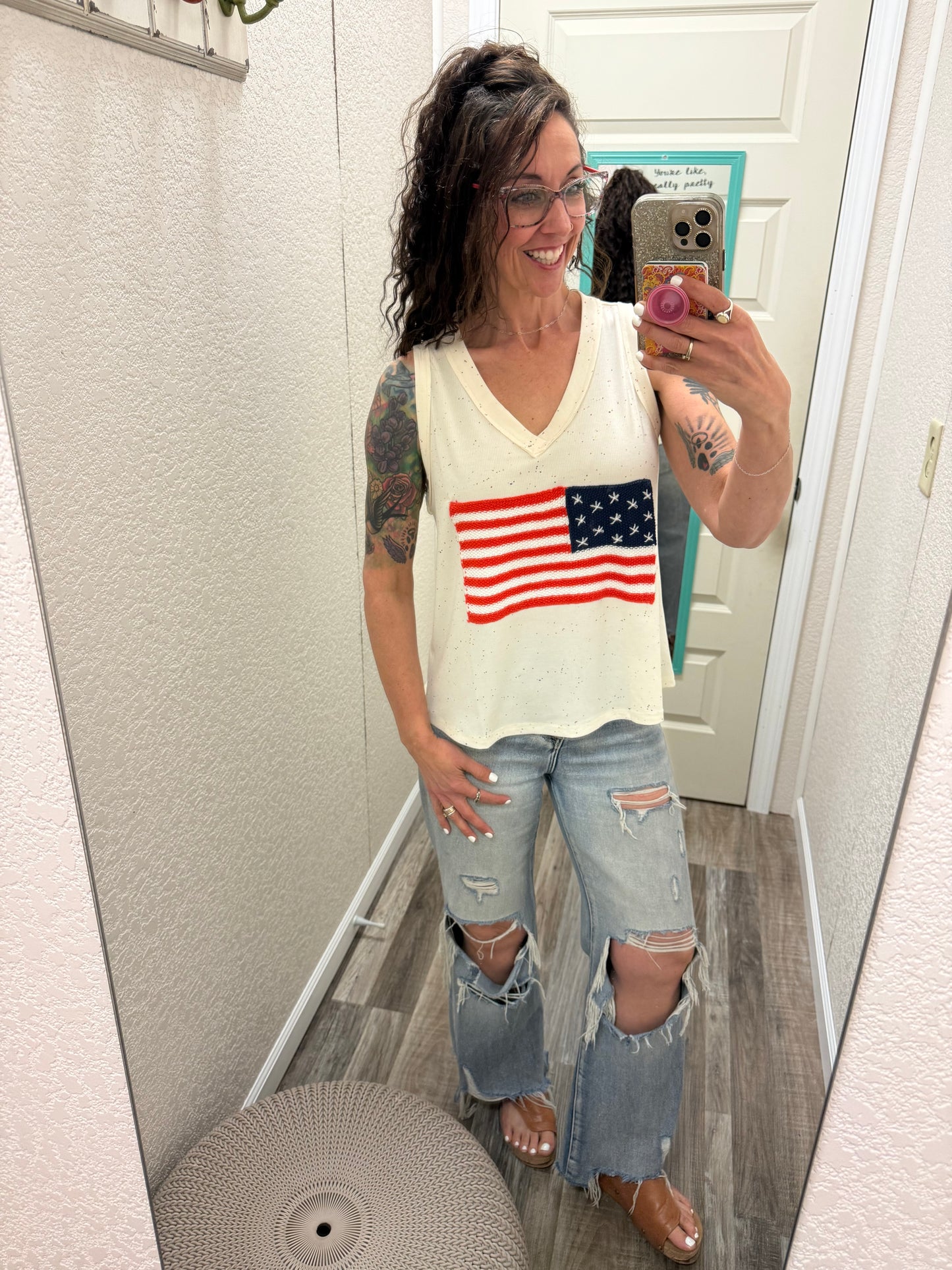 Fireworks Flag Tank