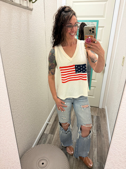 Fireworks Flag Tank