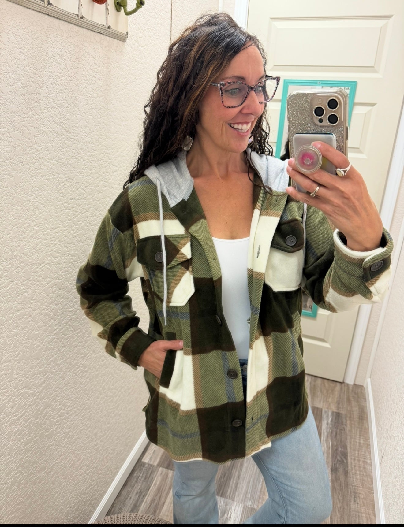 Shirley Fleece Plaid Shacket