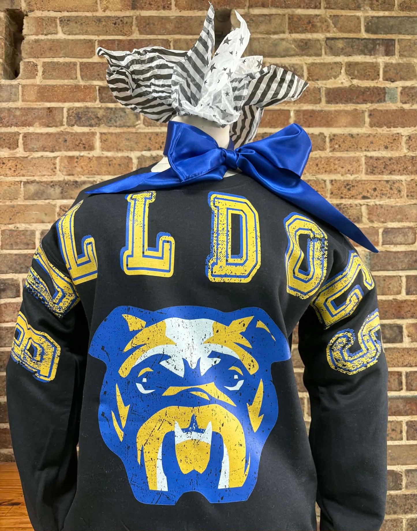 💙💛Black Vintage MFL Mar Mac Bulldogs Crewneck Sweatshirt