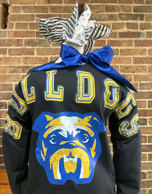 💙💛Black Vintage MFL Mar Mac Bulldogs Crewneck Sweatshirt