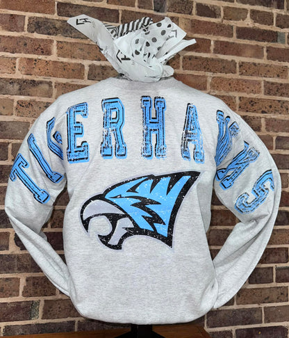 🩵🤍NFV TigerHawks Vintage Crewneck Sweatshirt PreOrder