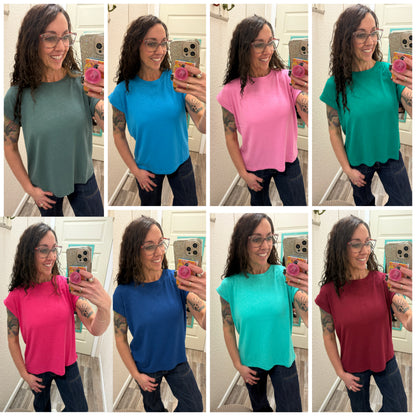 Rae Cuffed Sleeve Tee