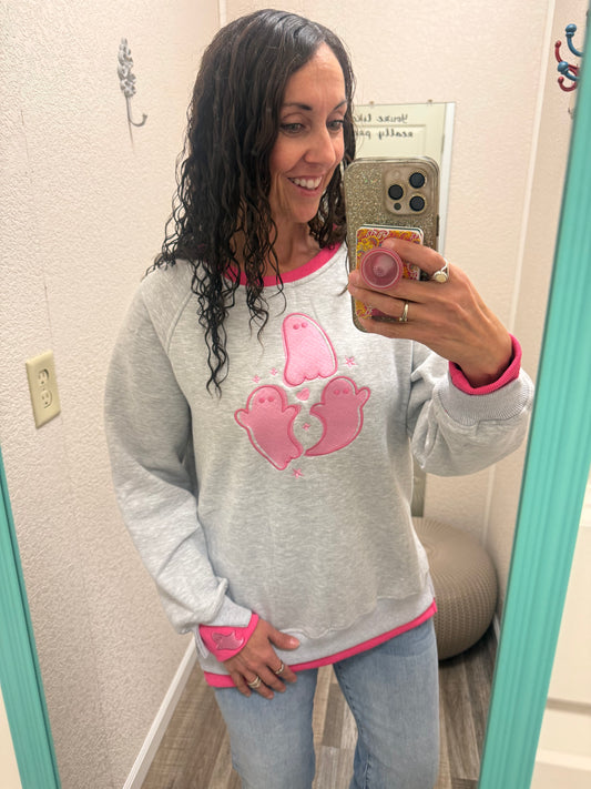 Pretty Little Ghosts LayerPop™ Double Cuffs Sweatshirt