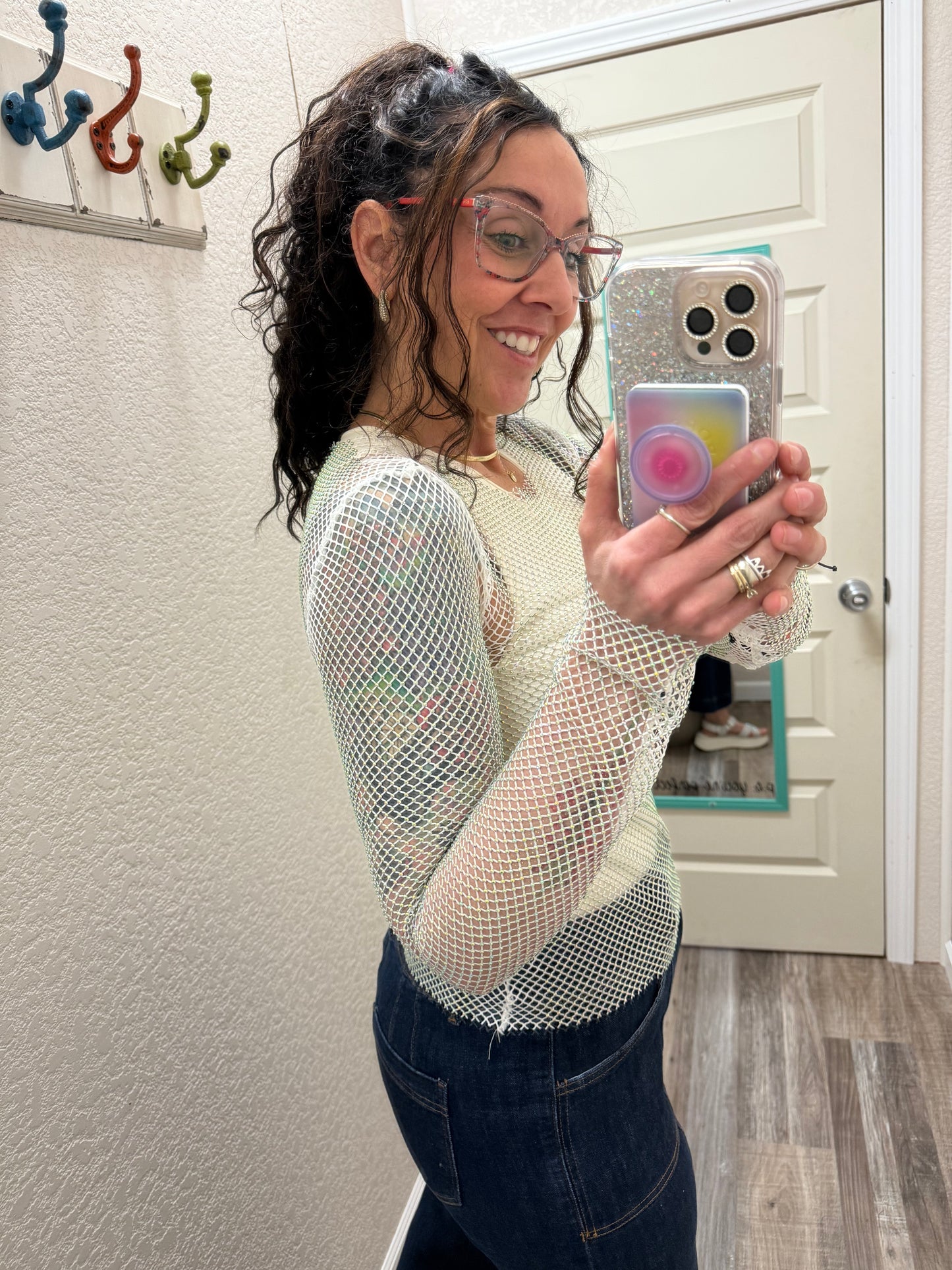 Rock On Mesh Top
