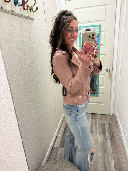 Belted Moto Jacket