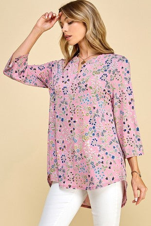 Floral Gardens 3/4 Sleeve Top