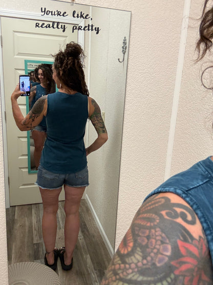 IF THE STARS GRAPHIC TANK TOP: Mineral Navy