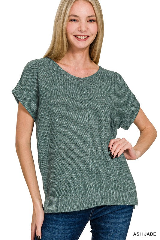 Shayla Short Sleeve Sweater Top