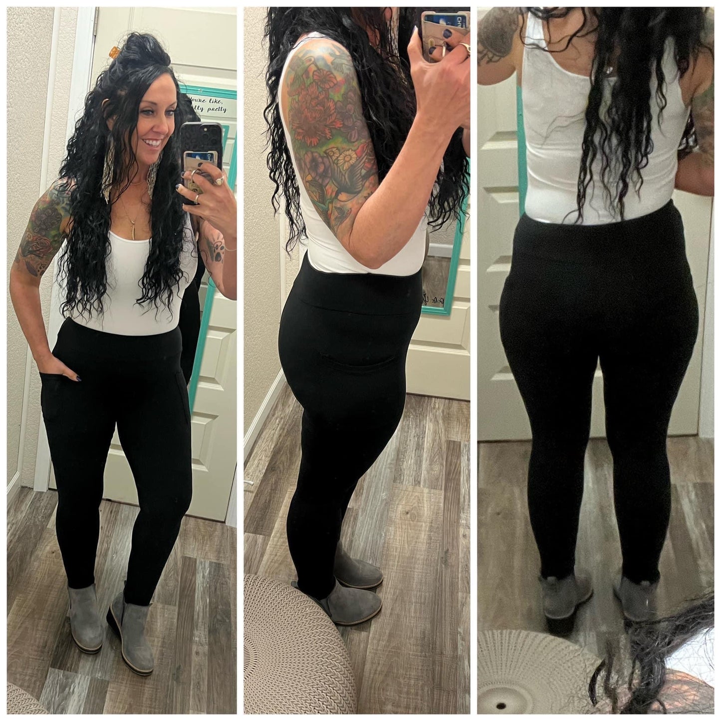 Black Betty Full Length Leggings with Pockets