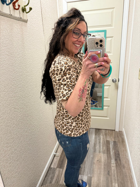 Juliet Animal Print Top
