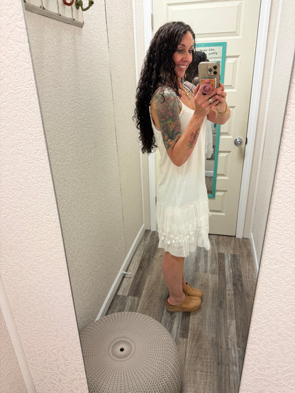 Layered Lace Hem Slip Dress Extender