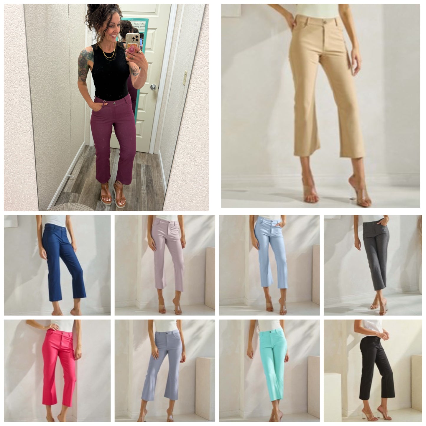 The Classic Straight Leg Crop Capri Pants