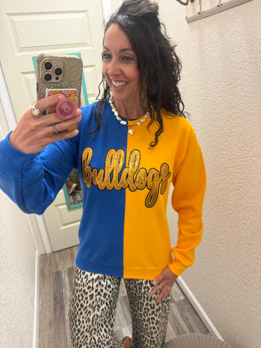 Bulldogs Split Sweatshirt