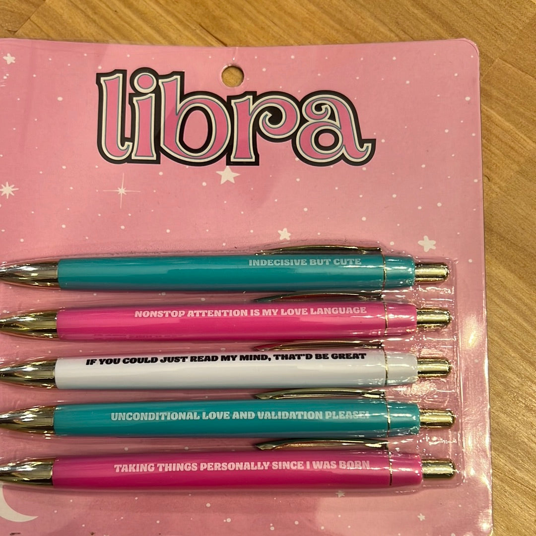 Libra Zodiac Pen Set