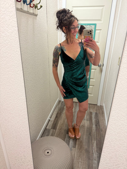 Emerald City Green Cocktail Dress