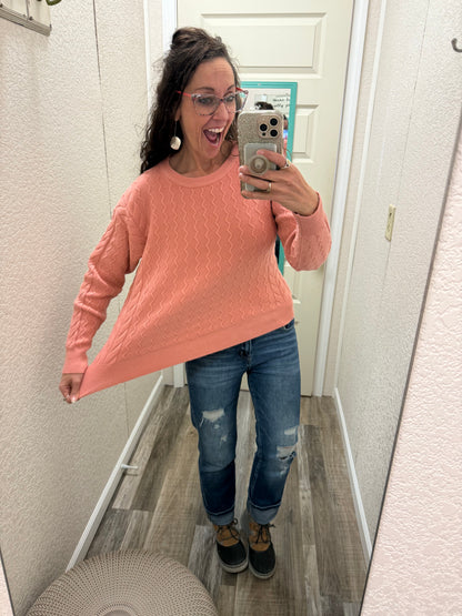 Peachy Keen Sweater