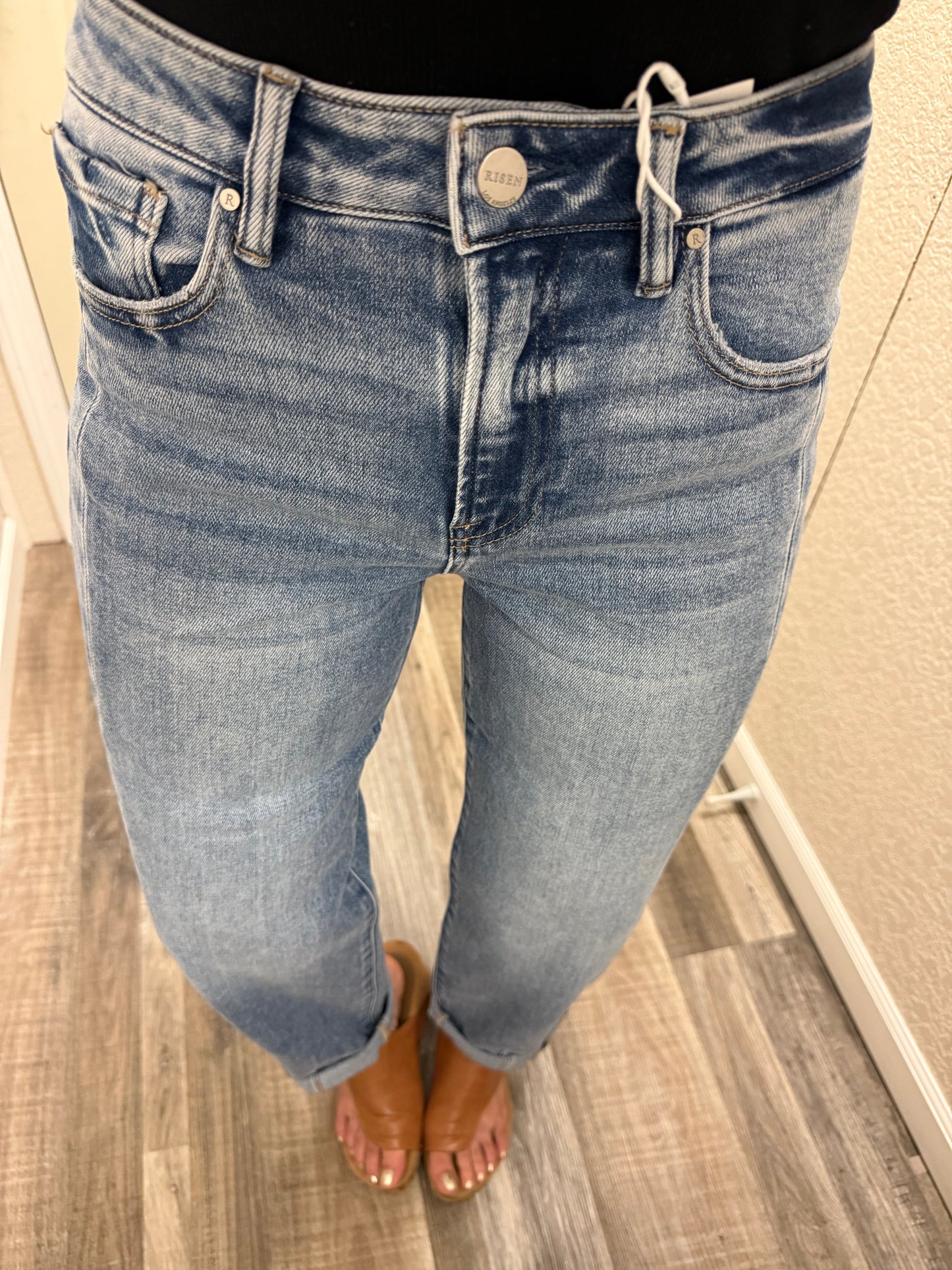 Becca Barrel High Rise Risen Jeans
