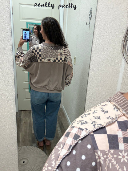 Patchwork Frenzy Top