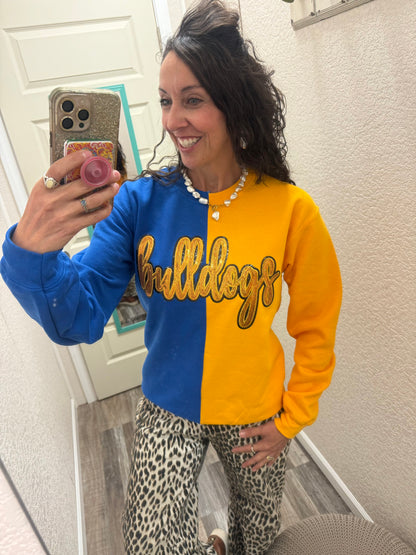 Bulldogs Split Sweatshirt