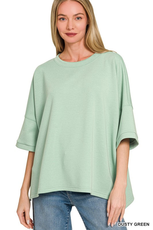 Three Quarters Sleeve Scrumptious Top