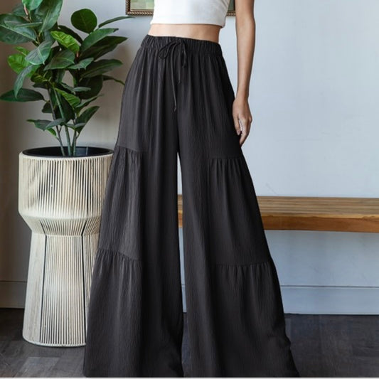 Brandi Black Wide Leg Pants
