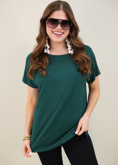 Green Must Have Basic Tunic