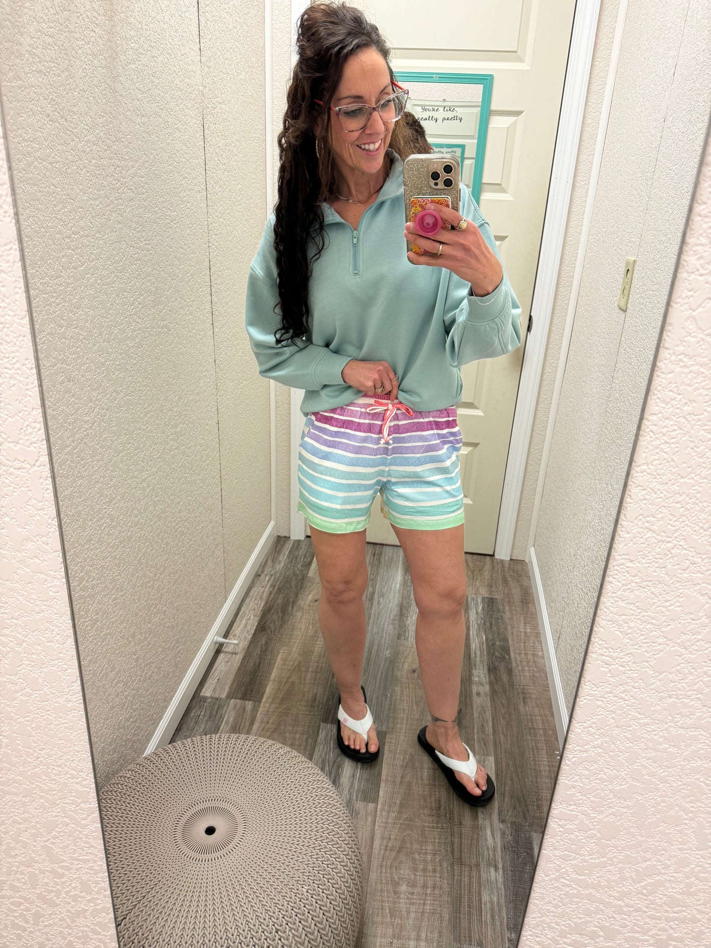 Jamie Shorts - Rainbow Stripes