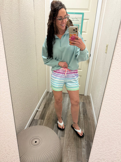 Jamie Shorts - Rainbow Stripes