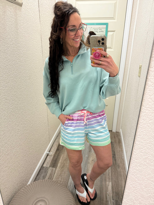 Jamie Shorts - Rainbow Stripes