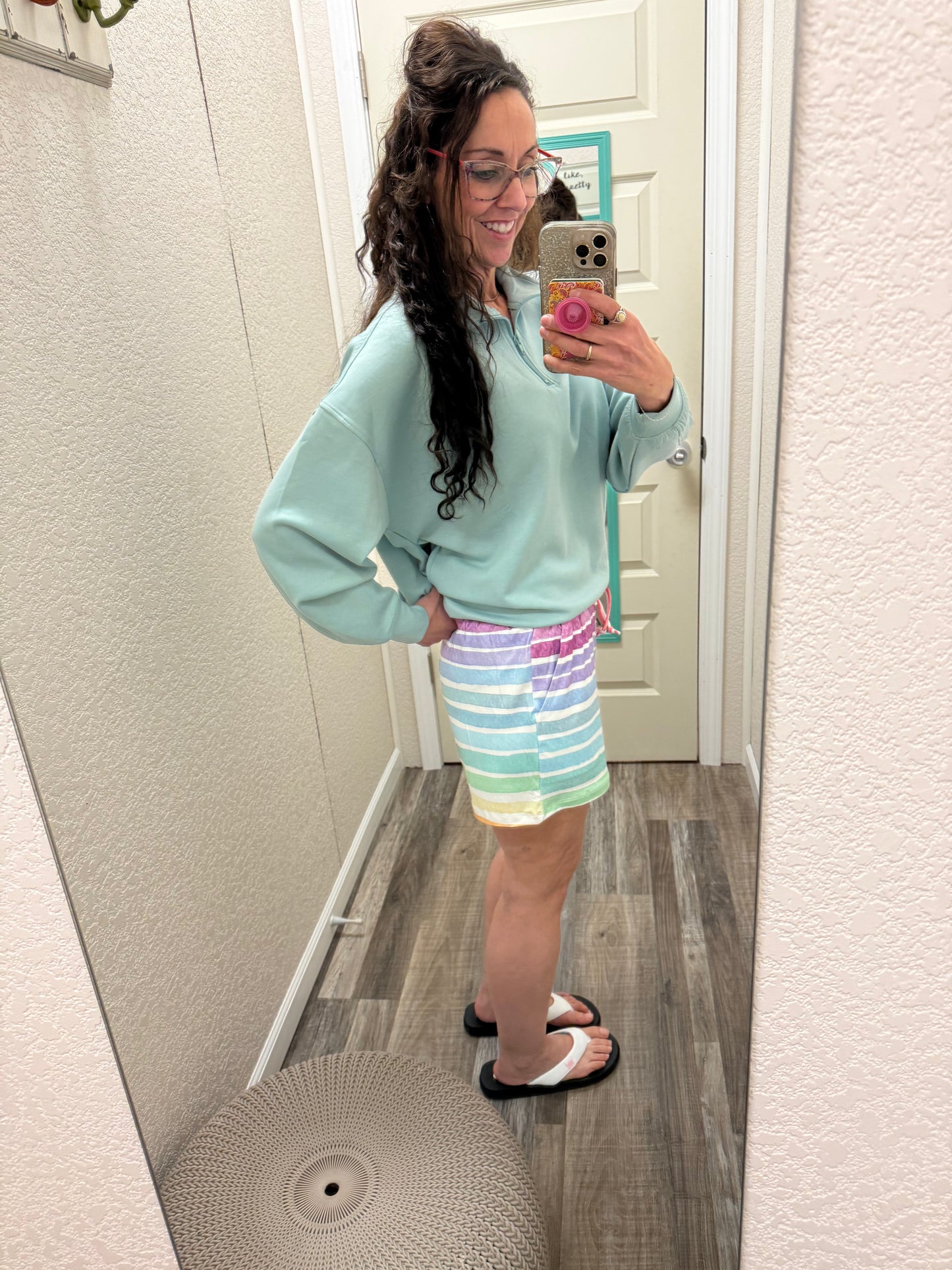 Jamie Shorts - Rainbow Stripes