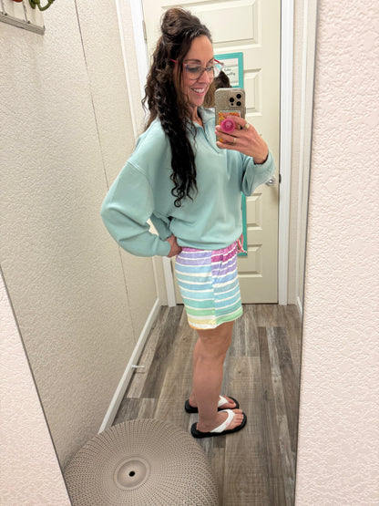 Jamie Shorts - Rainbow Stripes