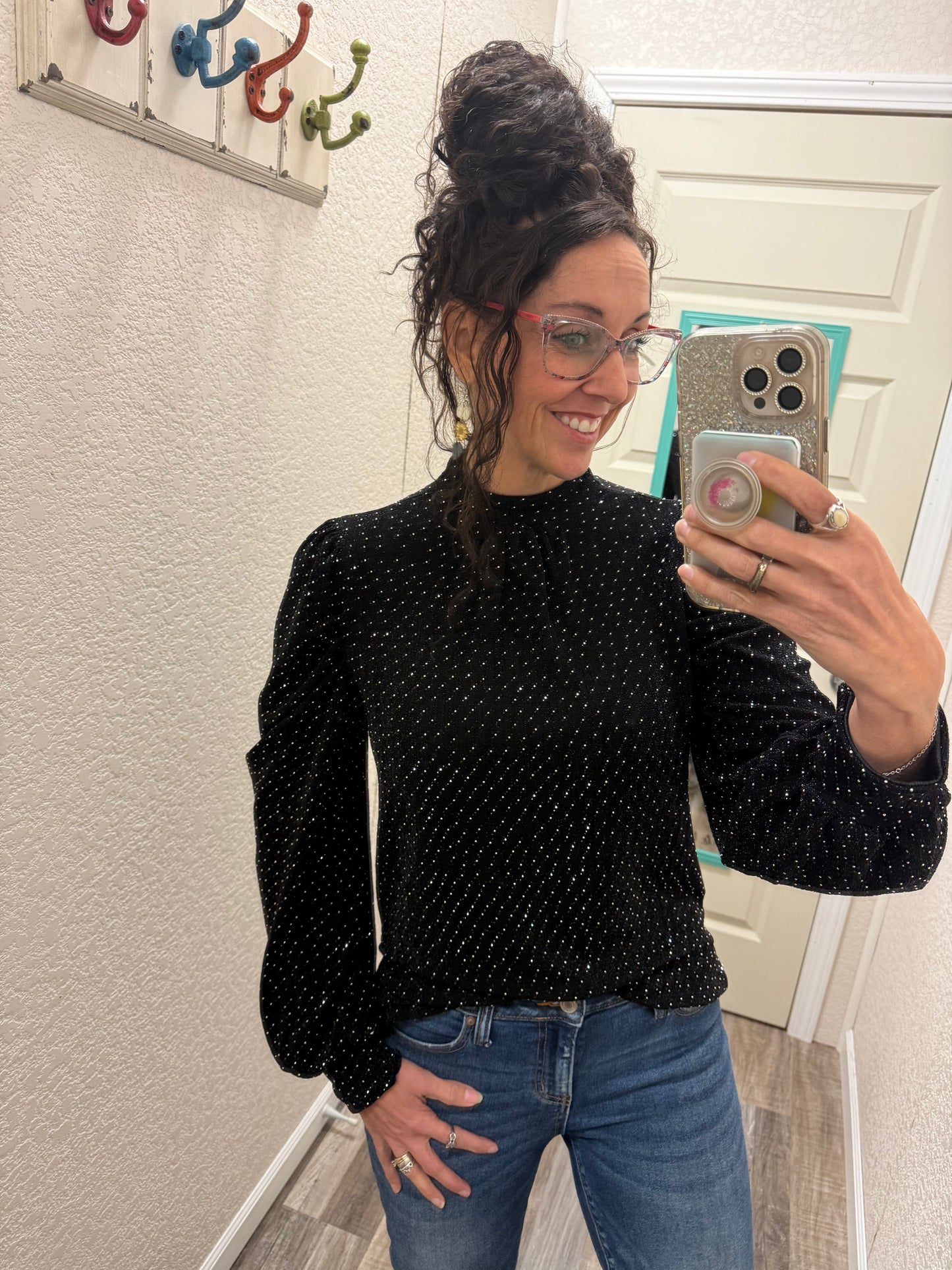 See Me Sparkle Long Sleeve Top