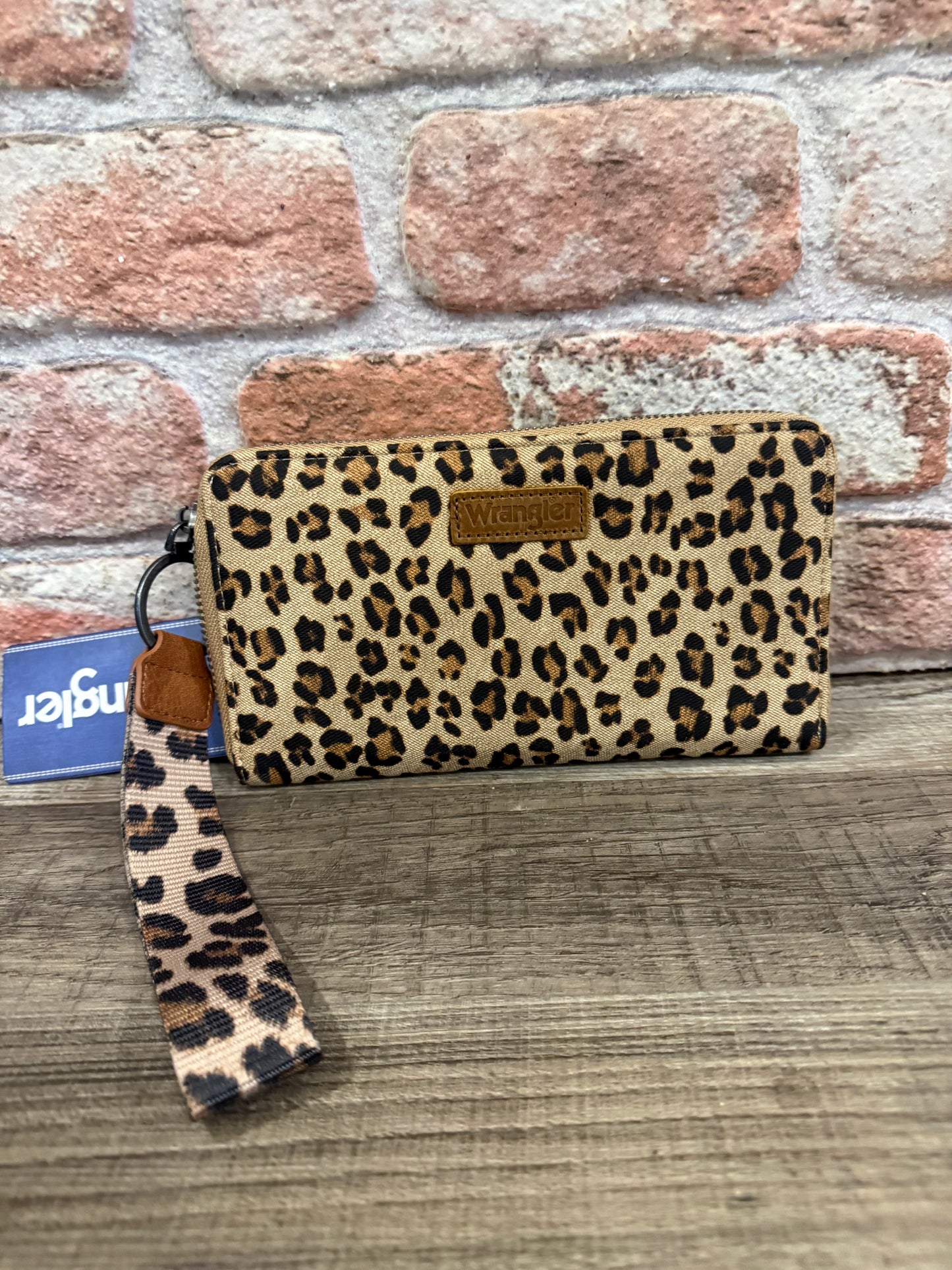 Wrangler Brown Leopard Print Wallet