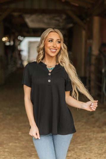 Magic - Black - V-Neck Top