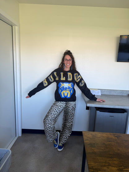💙💛Black Vintage MFL Mar Mac Bulldogs Crewneck Sweatshirt
