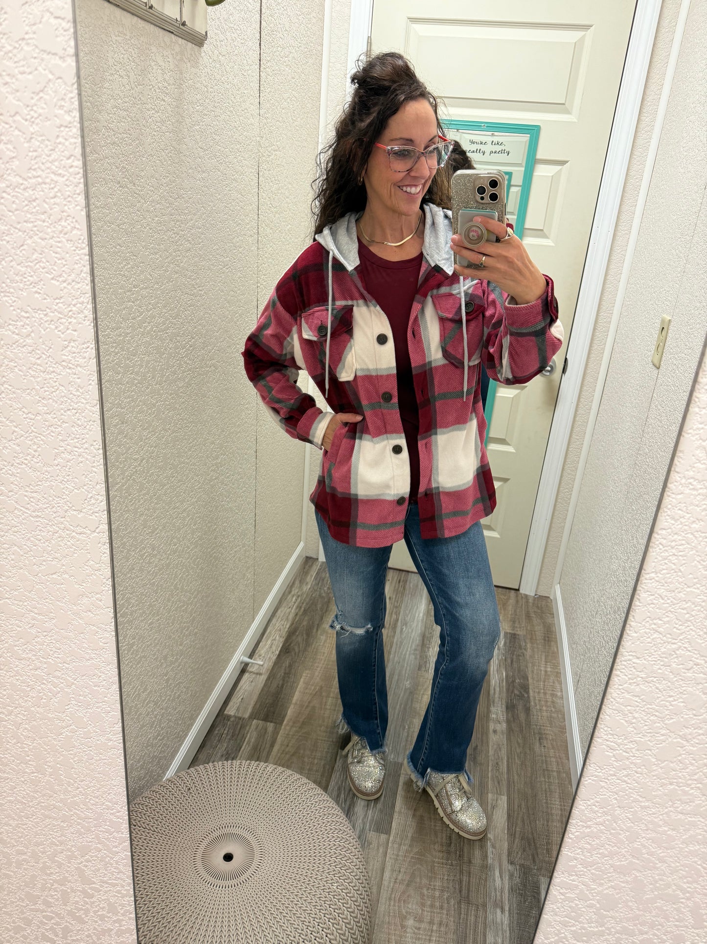 Shirley Fleece Plaid Shacket