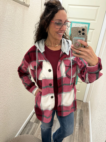 Shirley Fleece Plaid Shacket