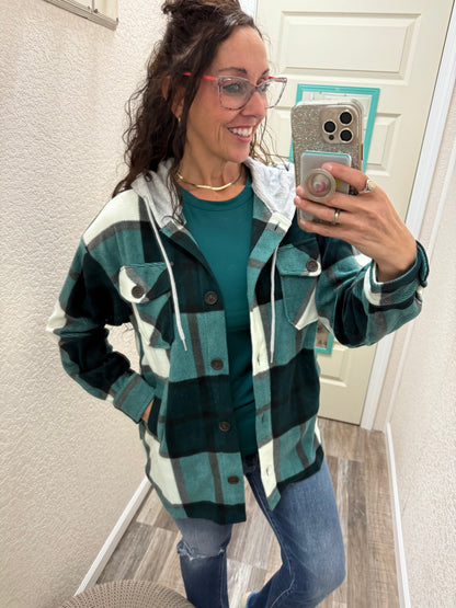 Shirley Fleece Plaid Shacket