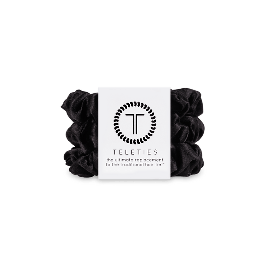 Jet Black Small Scrunchie Teleties