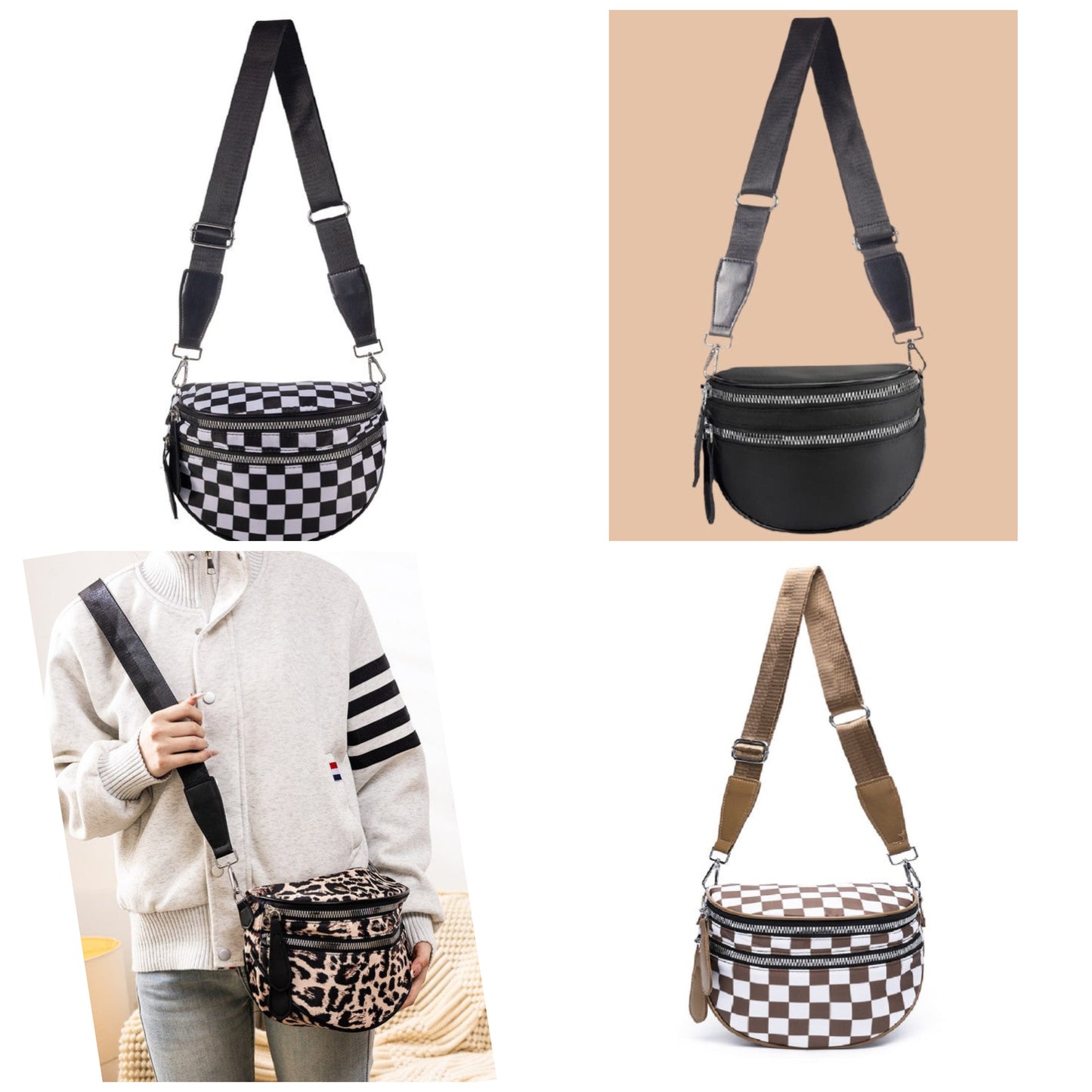 Double Zip Sling Bum Bag
