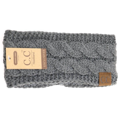 Solid Cable Knit CC Women's Fashion Headband