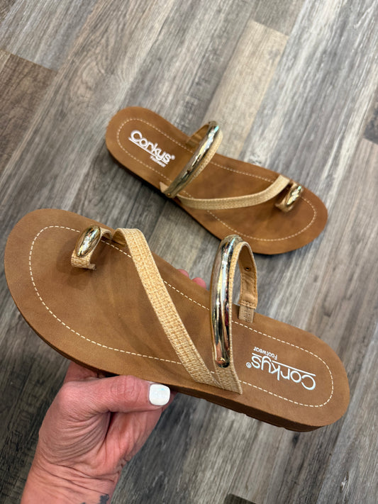 Hit The Strip Raffia - Corky’s Sandals