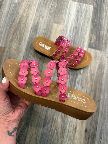 Garden Party Pink Corky’s Sandals
