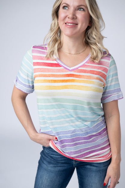 Sophie Tee - Rainbow Stripes