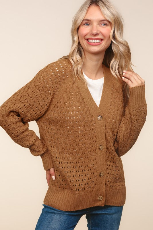 Claire - Pointelle Cardigan