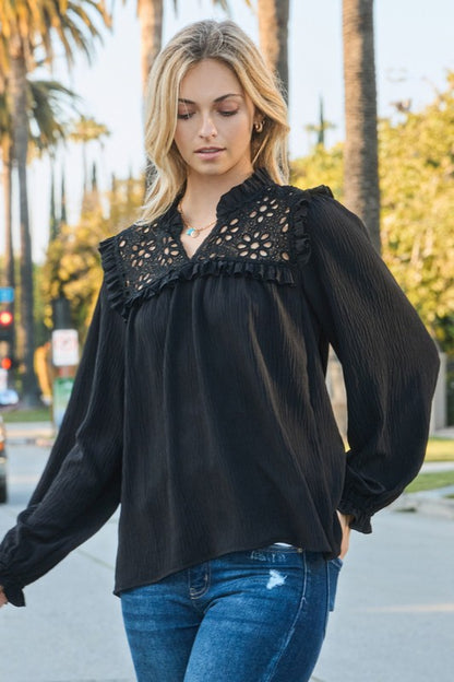 Jacinda long sleeve blouse