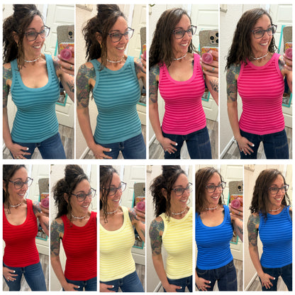 Trust Me Reversible Striped Tank Top