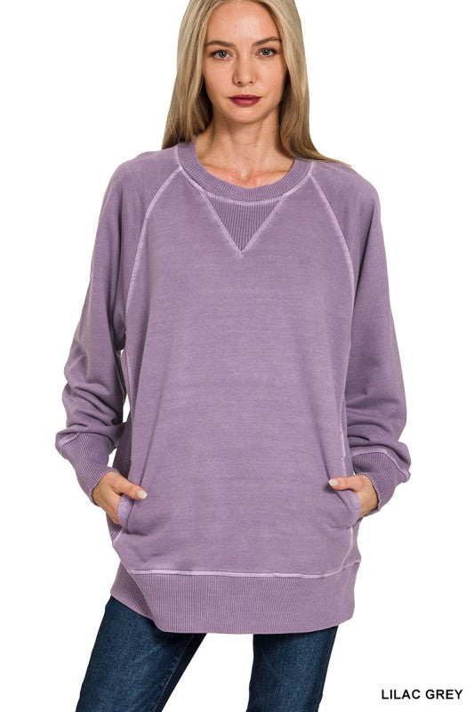 Donna Crewneck Sweatshirt With Pockets