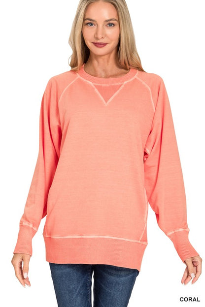 Donna Crewneck Sweatshirt With Pockets